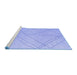 Sideview of Machine Washable Oriental Blue Modern Rug, wshabs5034blu