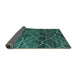 Sideview of Oriental Turquoise Modern Rug, abs5035turq