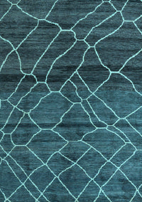 Oriental Light Blue Modern Rug, abs5035lblu