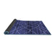 Sideview of Oriental Blue Modern Rug, abs5035blu