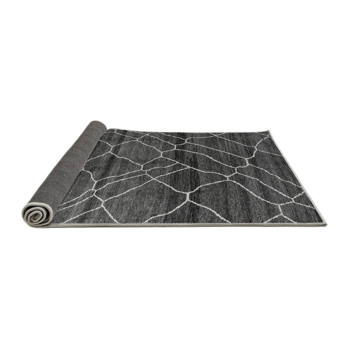Sideview of Oriental Gray Modern Rug, abs5035gry