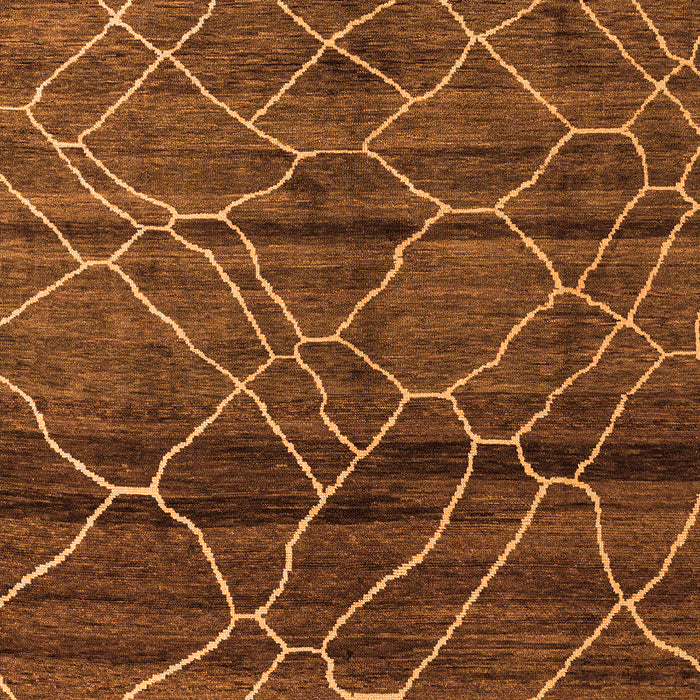 Oriental Orange Modern Rug, abs5035org