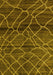 Machine Washable Oriental Yellow Modern Rug, wshabs5035yw