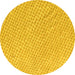 Round Machine Washable Oriental Yellow Modern Rug, wshabs5036yw