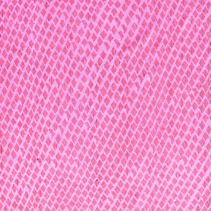 Square Machine Washable Oriental Pink Modern Rug, wshabs5036pnk