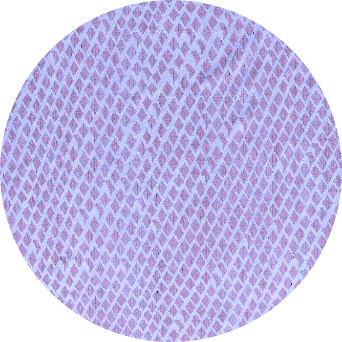 Round Oriental Blue Modern Rug, abs5036blu