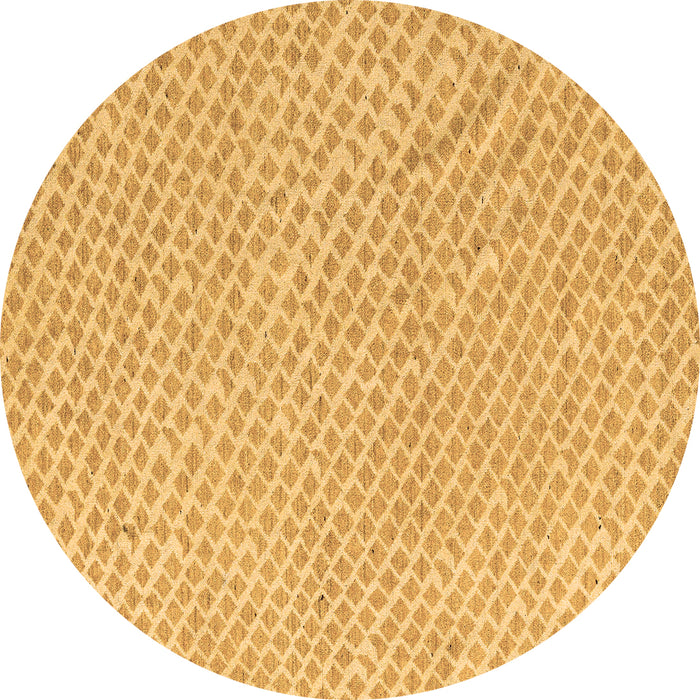 Round Oriental Brown Modern Rug, abs5036brn