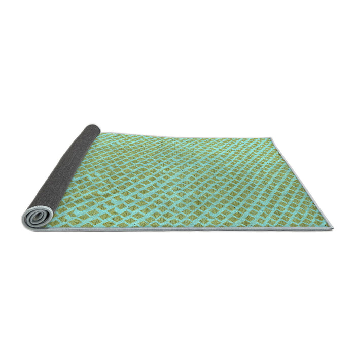 Sideview of Oriental Light Blue Modern Rug, abs5036lblu