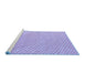 Sideview of Machine Washable Oriental Blue Modern Rug, wshabs5036blu