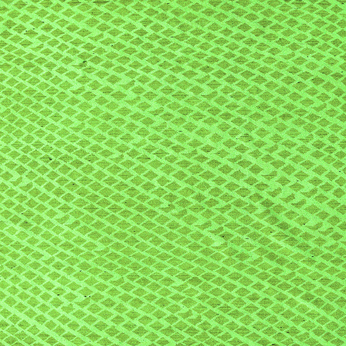 Square Machine Washable Oriental Green Modern Area Rugs, wshabs5036grn