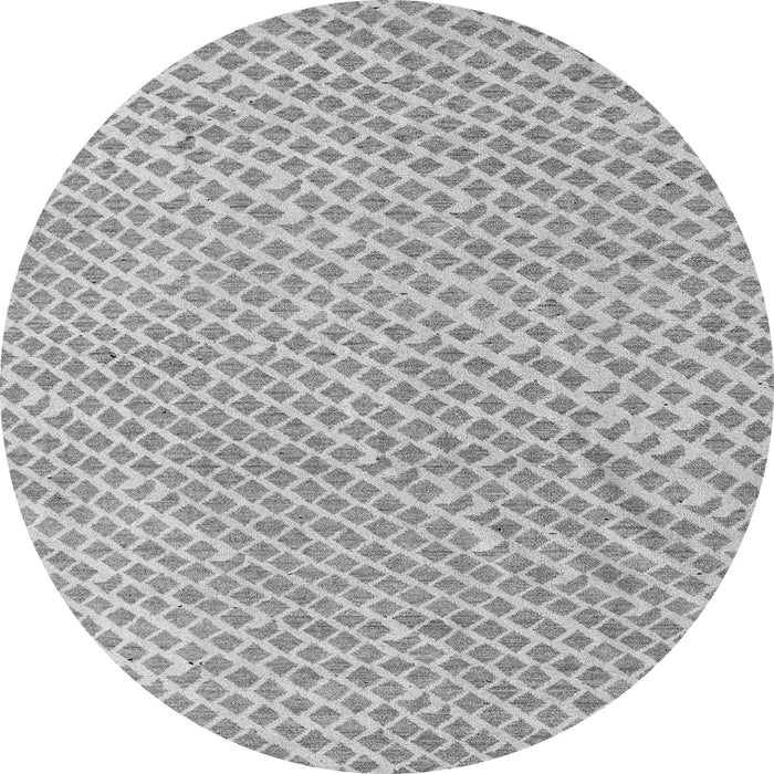 Round Machine Washable Oriental Gray Modern Rug, wshabs5036gry