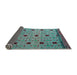 Sideview of Abstract AquaMarine Green Oriental Rug, abs5037