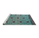 Sideview of Machine Washable Abstract Medium Aqua Marine Green Rug, wshabs5037