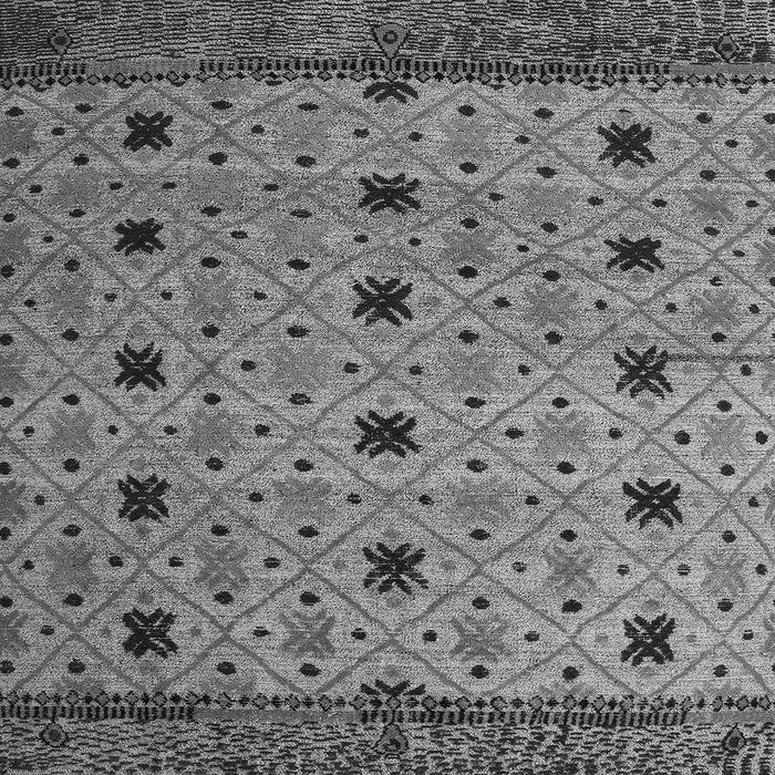 Square Machine Washable Oriental Gray Modern Rug, wshabs5037gry