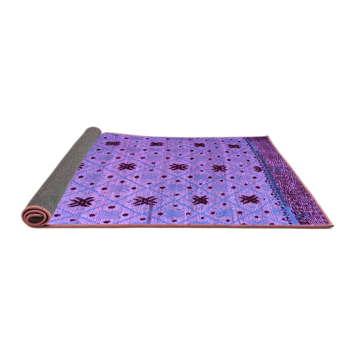 Sideview of Oriental Purple Modern Rug, abs5037pur