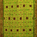 Square Oriental Yellow Modern Rug, abs5037yw