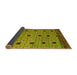 Sideview of Oriental Yellow Modern Rug, abs5037yw