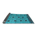 Sideview of Oriental Light Blue Modern Rug, abs5037lblu