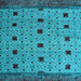 Square Oriental Light Blue Modern Rug, abs5037lblu