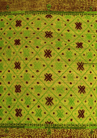 Oriental Yellow Modern Rug, abs5037yw