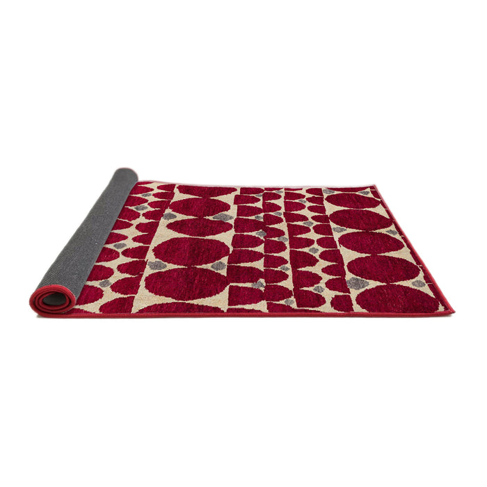 Sideview of Abstract Brown Oriental Rug, abs5038