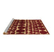 Sideview of Machine Washable Oriental Brown Modern Rug, wshabs5038brn