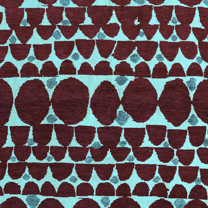 Oriental Light Blue Modern Rug, abs5038lblu