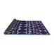 Sideview of Oriental Blue Modern Rug, abs5038blu