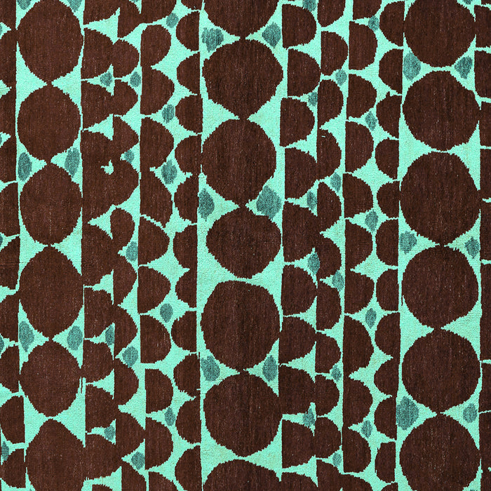 Square Oriental Turquoise Modern Rug, abs5038turq