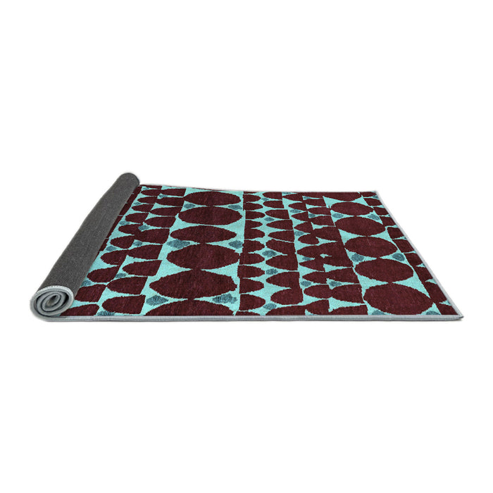 Sideview of Oriental Light Blue Modern Rug, abs5038lblu
