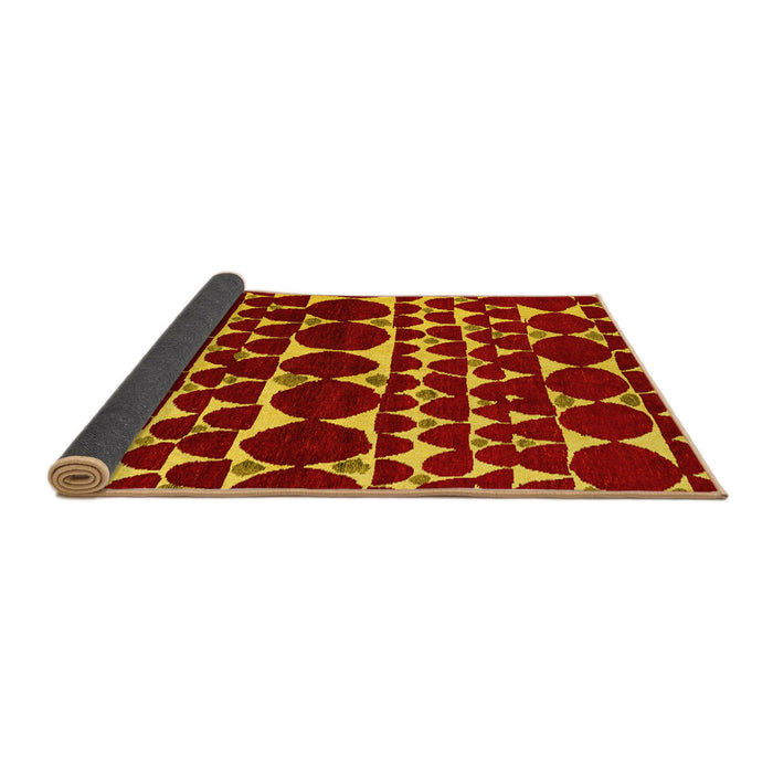 Sideview of Oriental Yellow Modern Rug, abs5038yw