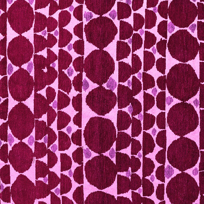 Square Machine Washable Oriental Pink Modern Rug, wshabs5038pnk