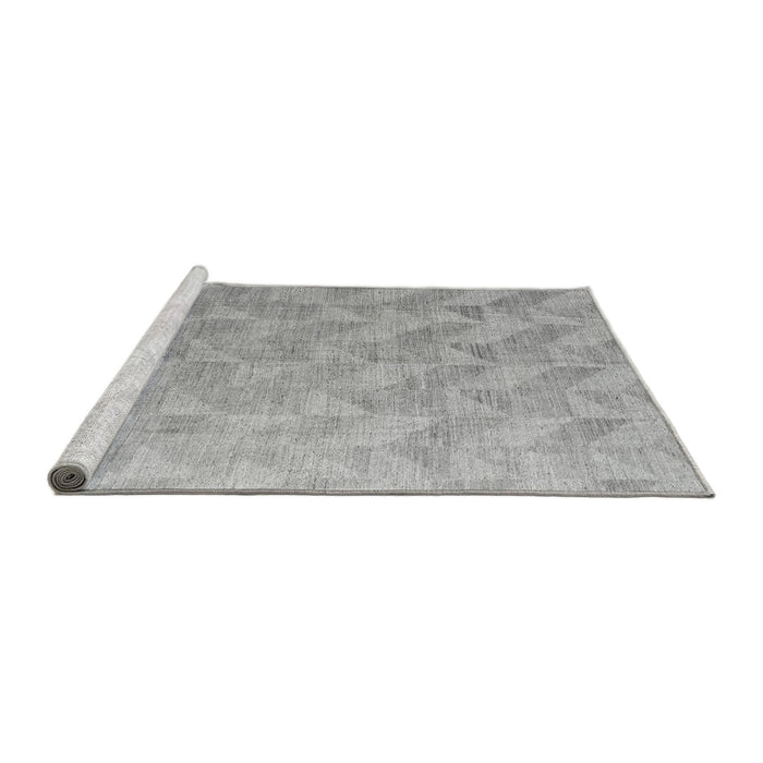 Sideview of Machine Washable Oriental Gray Modern Rug, wshabs5039gry