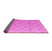 Sideview of Oriental Pink Modern Rug, abs5039pnk