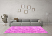 Machine Washable Oriental Pink Modern Rug, wshabs5039pnk