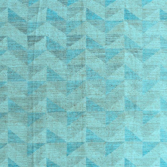 Square Oriental Light Blue Modern Rug, abs5039lblu