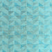 Square Oriental Light Blue Modern Rug, abs5039lblu