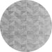 Round Oriental Gray Modern Rug, abs5039gry