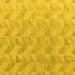 Square Machine Washable Oriental Yellow Modern Rug, wshabs5039yw