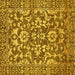 Square Abstract Yellow Modern Rug, abs503yw