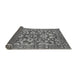 Sideview of Abstract Gray Modern Rug, abs503gry