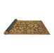 Sideview of Abstract Brown Modern Rug, abs503brn