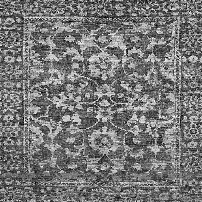 Square Abstract Gray Modern Rug, abs503gry