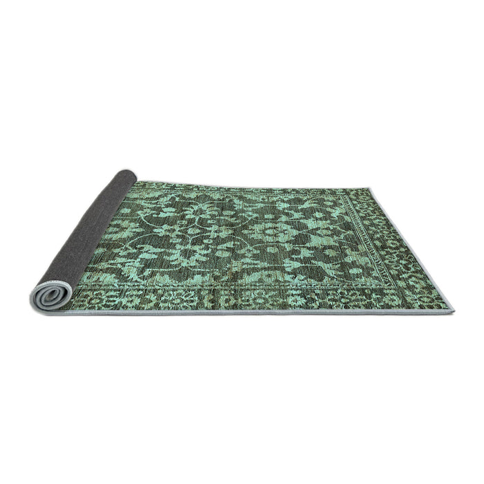 Sideview of Abstract Light Blue Modern Rug, abs503lblu