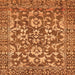 Square Abstract Orange Modern Rug, abs503org