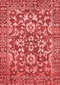 Abstract Red Modern Rug, abs503red