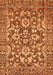 Machine Washable Abstract Orange Modern Area Rugs, wshabs503org