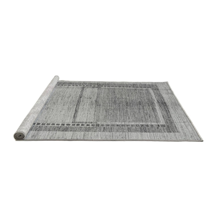 Sideview of Machine Washable Oriental Gray Modern Rug, wshabs5040gry