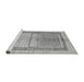 Sideview of Machine Washable Oriental Gray Modern Rug, wshabs5040gry