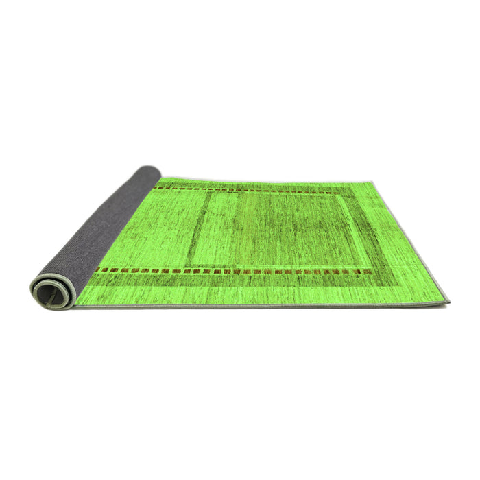 Sideview of Oriental Green Modern Rug, abs5040grn